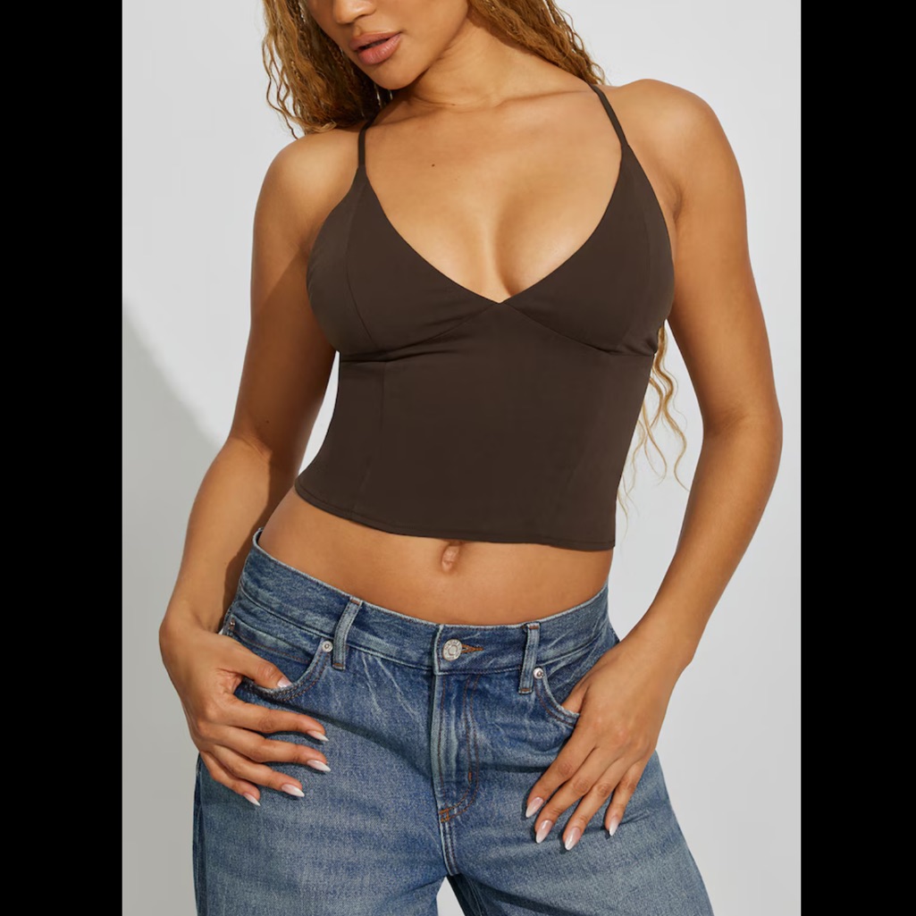 Garage - Lace-Up Back Halter Top